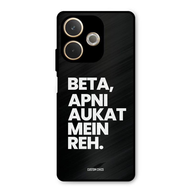 Aukat Me Reh Oppo A5 Pro Mobile Back Cover - Typography PrintShield Case