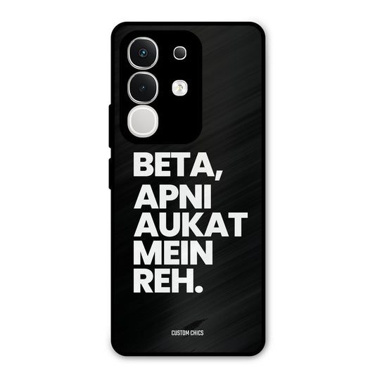 Aukat Me Reh iQoo Z10x Mobile Back Cover - Typography PrintShield Case