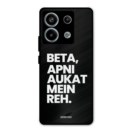 Aukat Me Reh Redmi Note 13 Pro 5G Mobile Back Cover - Typography PrintShield Case