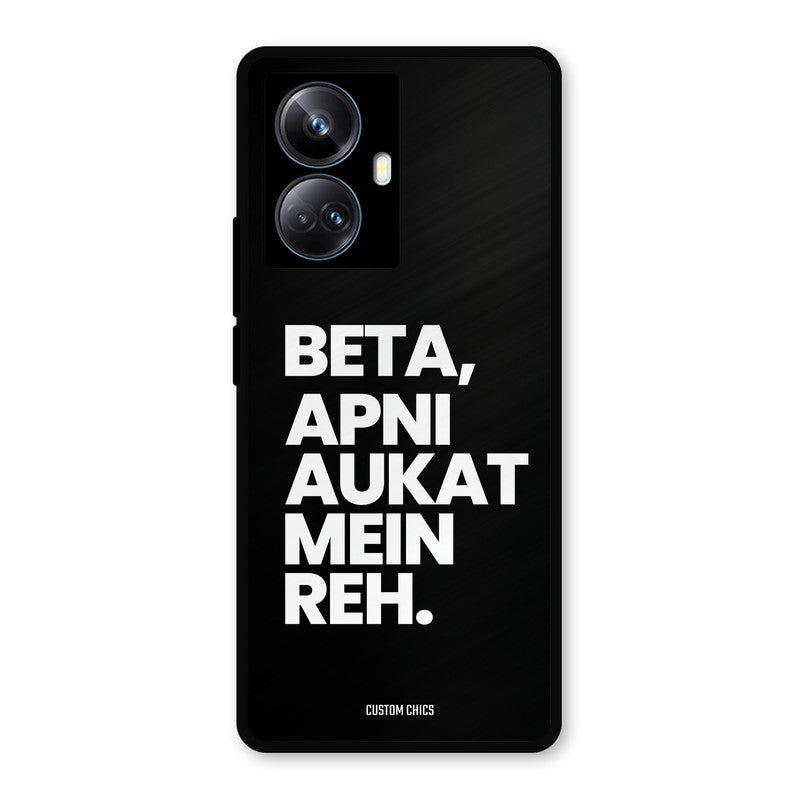 Aukat Me Reh Realme 10 Pro Plus Mobile Back Cover - Typography PrintShield Case