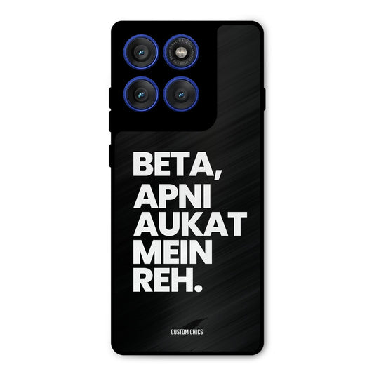 Aukat Me Reh Motorola Edge 60 Pro Mobile Back Cover - Typography PrintShield Case