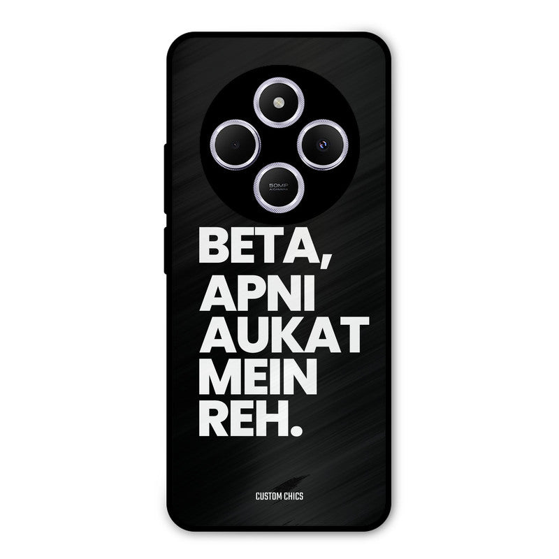 Aukat Me Reh Redmi 14c Mobile Back Cover - Typography PrintShield Case