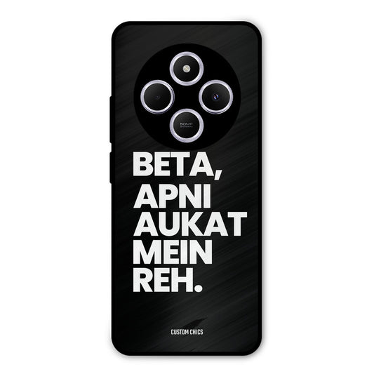 Aukat Me Reh Redmi 14c Mobile Back Cover - Typography PrintShield Case