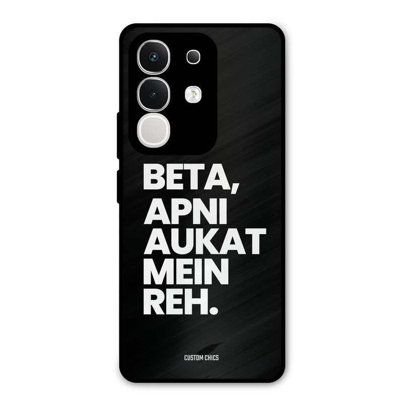Aukat Me Reh Vivo T4x Mobile Back Cover - Typography PrintShield Case