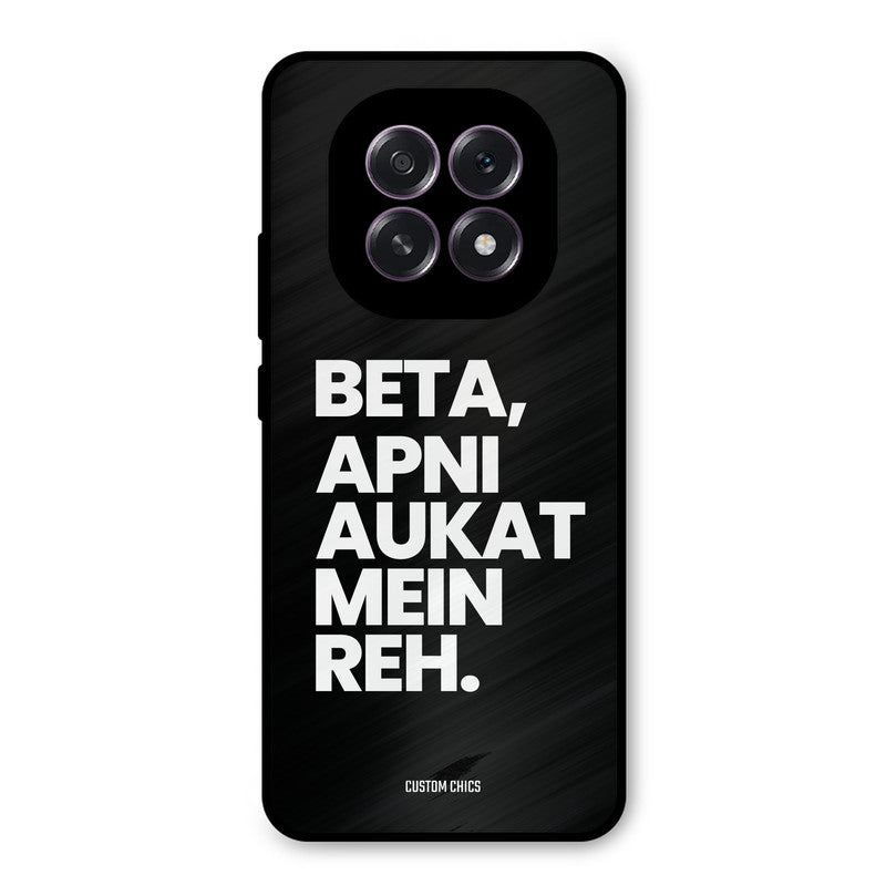 Aukat Me Reh Oppo F29 Mobile Back Cover - Typography PrintShield Case