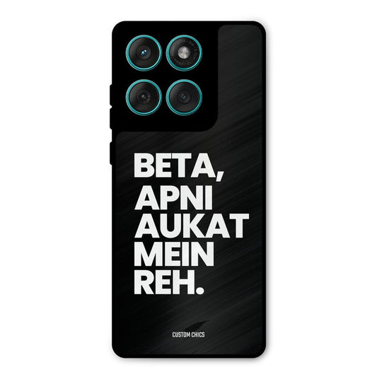 Aukat Me Reh Motorola Edge 60 Mobile Back Cover - Typography PrintShield Case