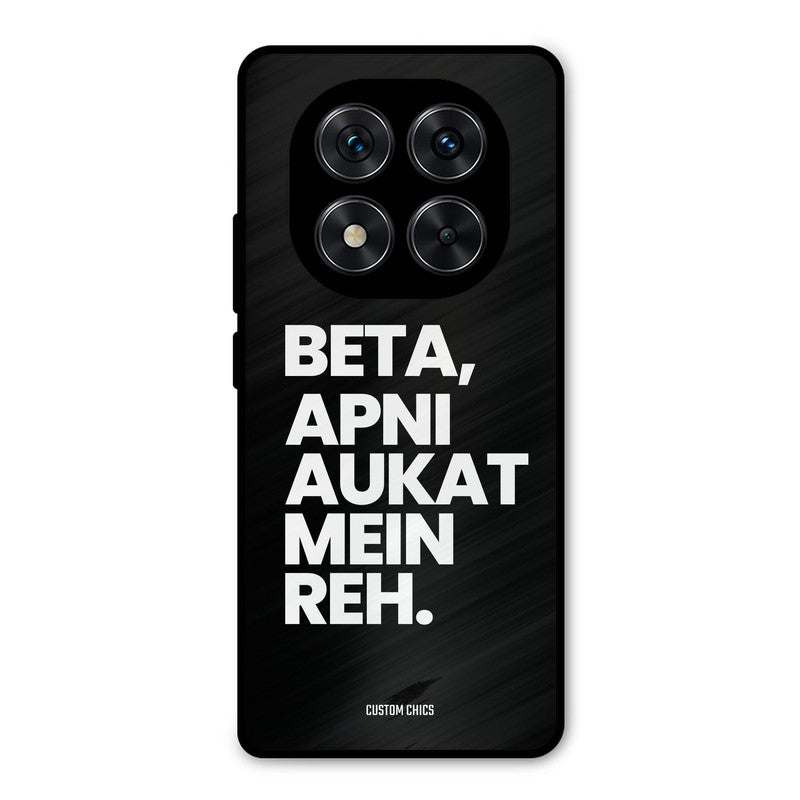 Aukat Me Reh Poco X7 Mobile Back Cover - Typography PrintShield Case