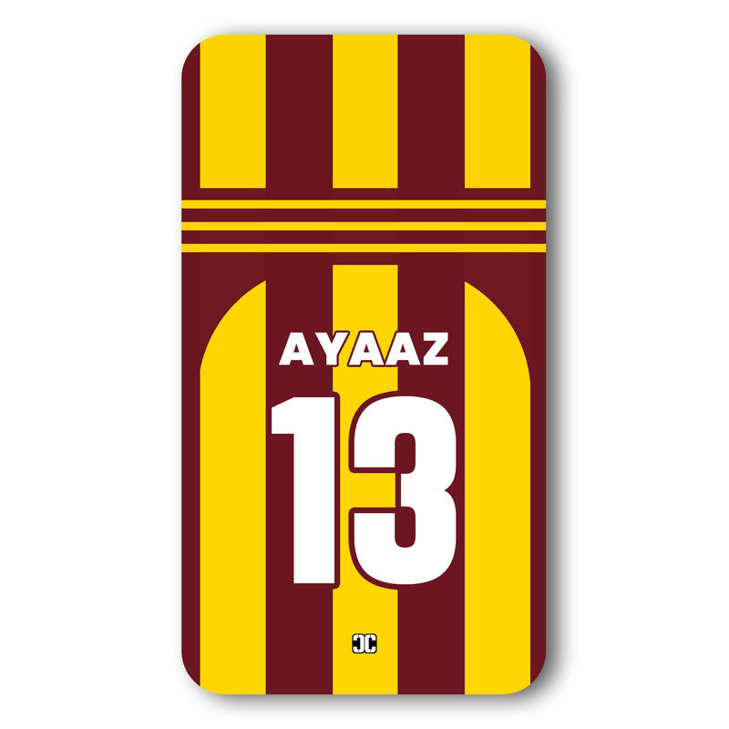 Ayaaz Cricket Jersey Case – Custom Name & Number | PrintShield Mobile Cover