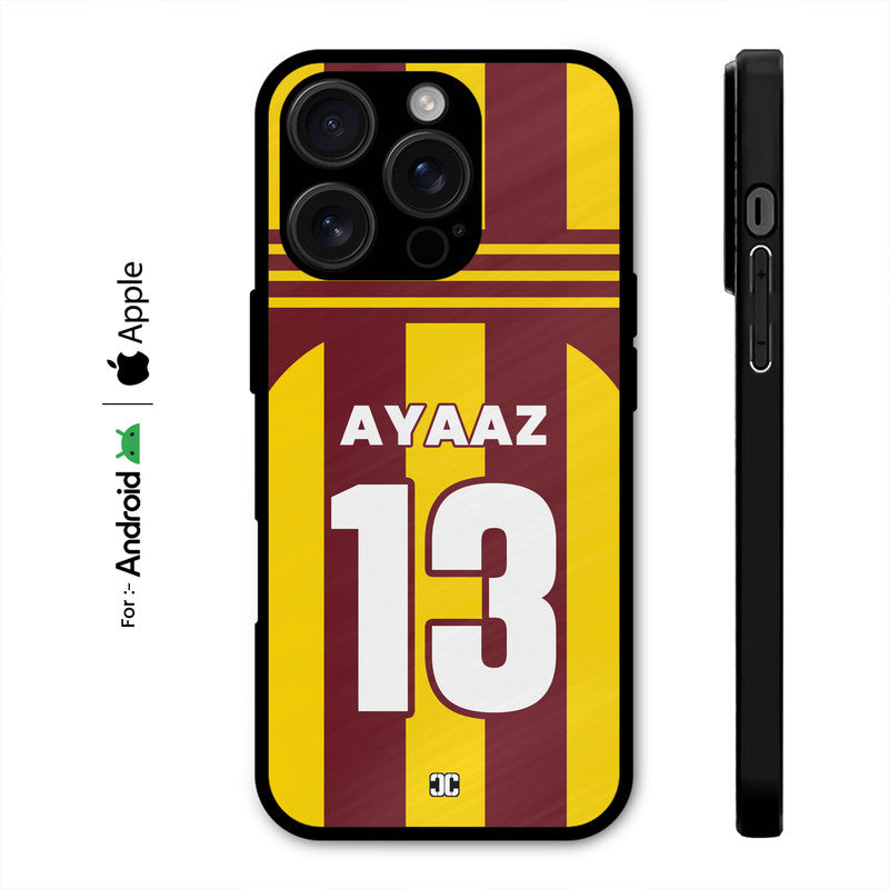 Ayaaz Cricket Jersey Case – Custom Name & Number | PrintShield Mobile Cover