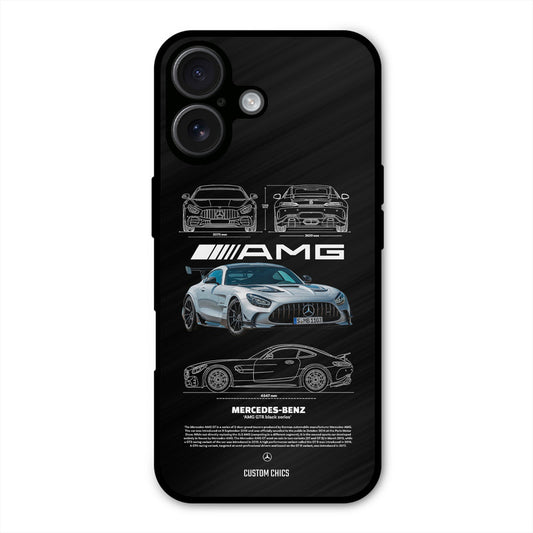 BMW AMG iPhone 16 Plus Mobile Back Cover - Car&Bike PrintShield Case