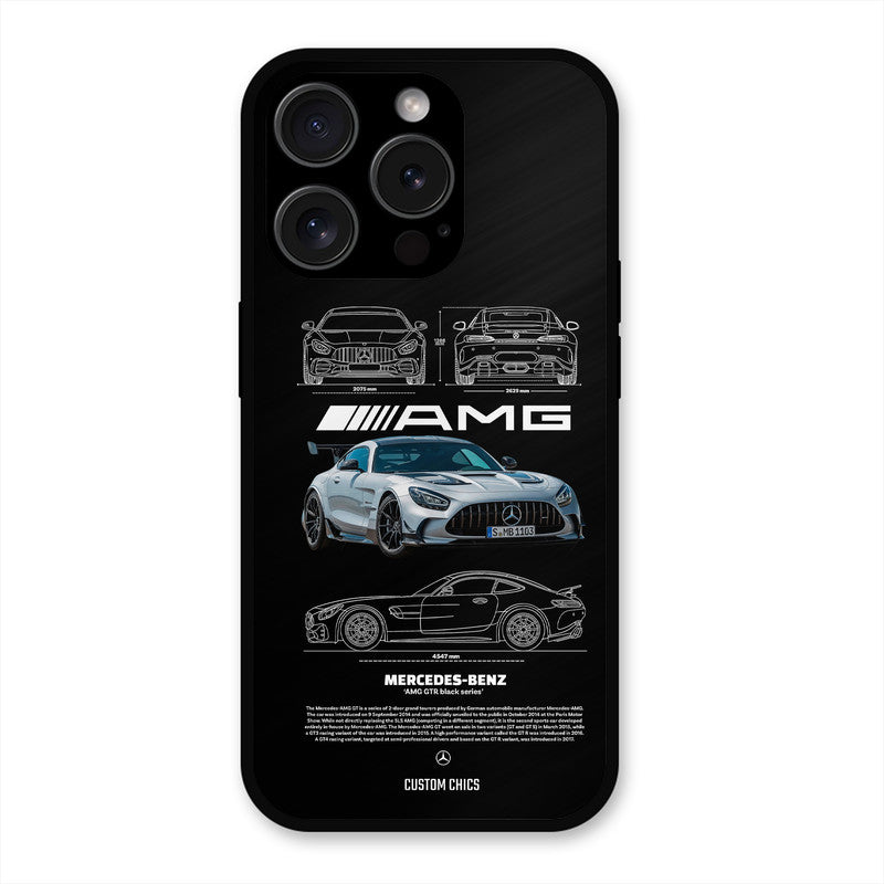 BMW AMG iPhone 15 Pro Mobile Back Cover - Car&Bike PrintShield Case