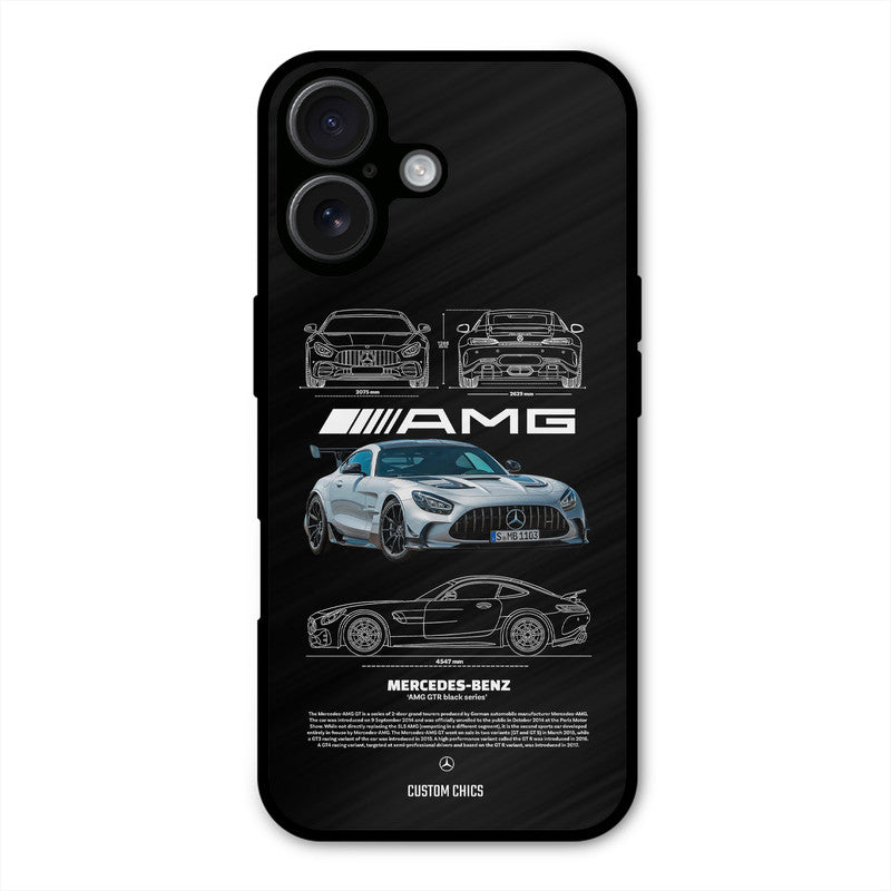 BMW AMG iPhone 16 Mobile Back Cover - Car&Bike PrintShield Case