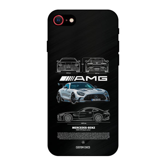 BMW AMG iPhone SE 2020 Mobile Back Cover - Car&Bike PrintShield Case