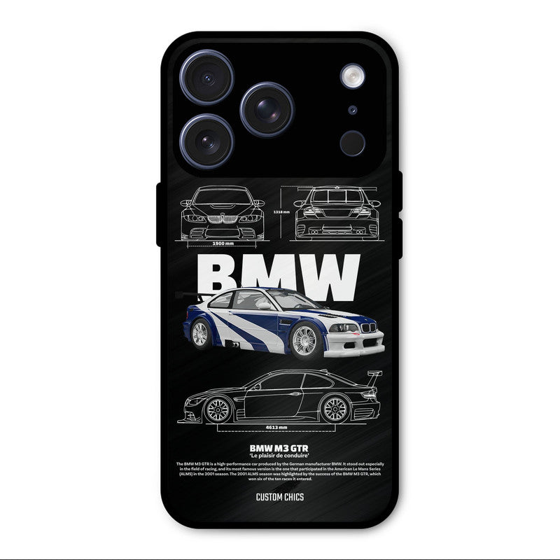 BMW GTR iPhone 17 Pro Mobile Back Cover - Car&Bike PrintShield Case