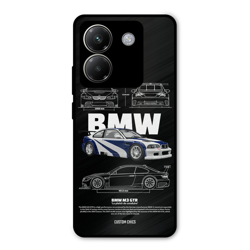BMW GTR Poco M7 Pro Mobile Back Cover - Car&Bike PrintShield Case