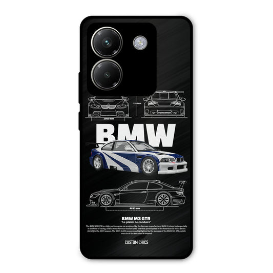 BMW GTR Poco M7 Pro Mobile Back Cover - Car&Bike PrintShield Case