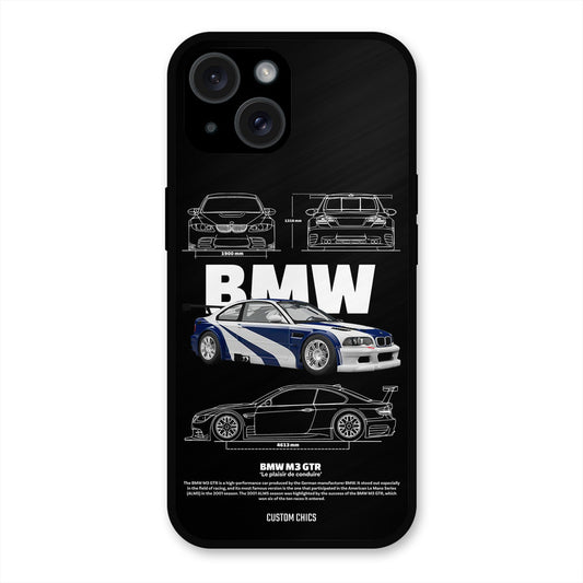 BMW GTR iPhone 15 Plus Mobile Back Cover - Car&Bike PrintShield Case