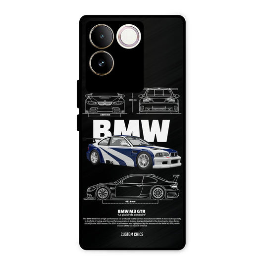 BMW GTR Vivo T2 Pro Mobile Back Cover - Car&Bike PrintShield Case