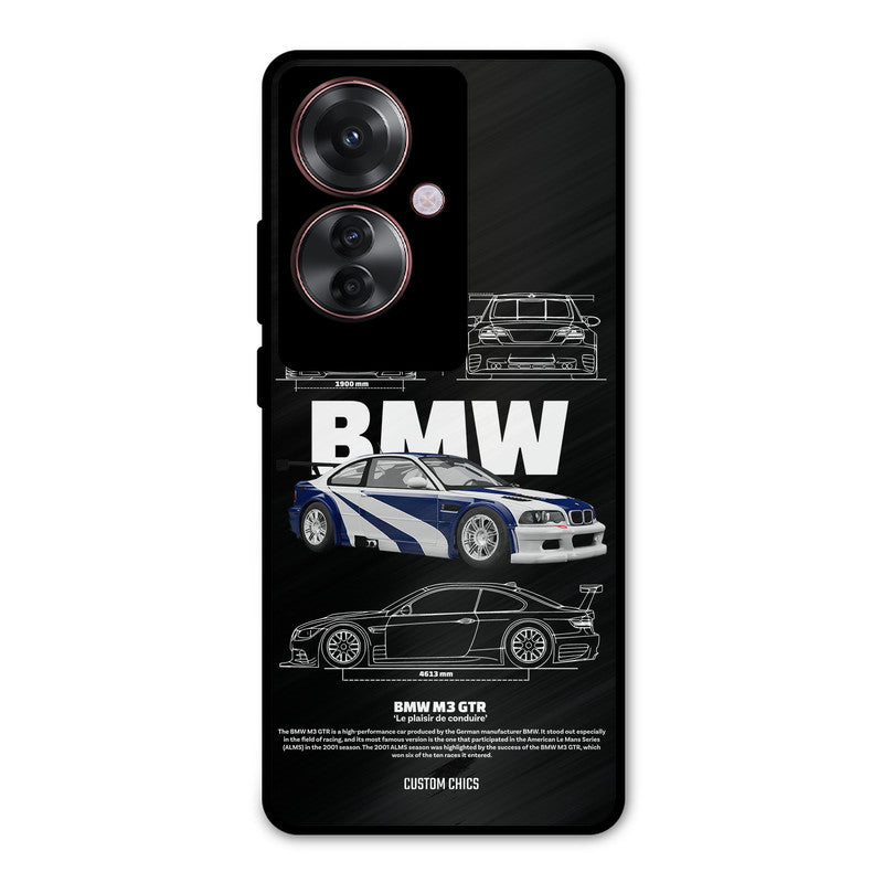 BMW GTR Oppo F25 Pro Mobile Back Cover - Car&Bike PrintShield Case