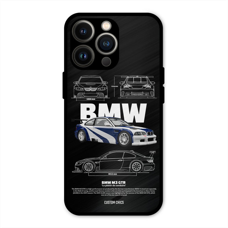 BMW GTR iPhone 13 Pro Mobile Back Cover - Car&Bike PrintShield Case