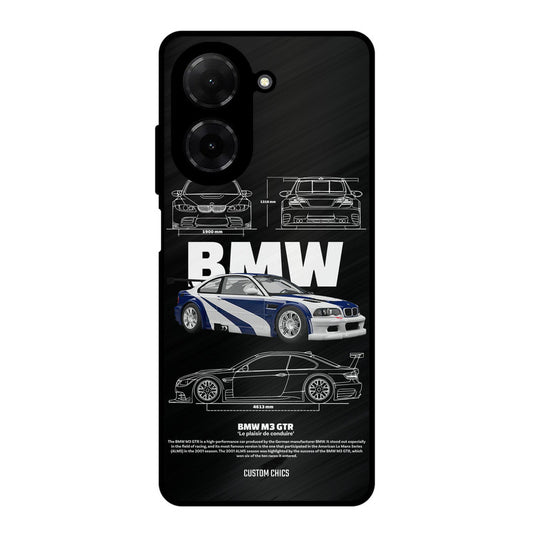 BMW GTR Poco C71 Mobile Back Cover - Car&Bike PrintShield Case