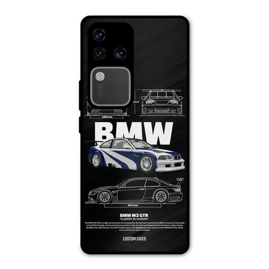BMW GTR Vivo V30 Pro Mobile Back Cover - Car&Bike PrintShield Case