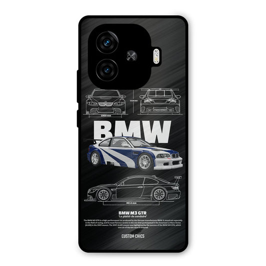 BMW GTR iQoo Z9 Turbo Mobile Back Cover - Car&Bike PrintShield Case