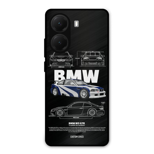 BMW GTR Poco X7 Pro Mobile Back Cover - Car&Bike PrintShield Case