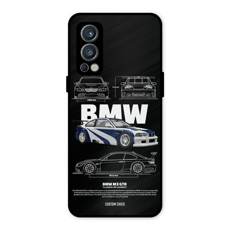 BMW GTR OnePlus Nord 2 5G Mobile Back Cover - Car&Bike PrintShield Case