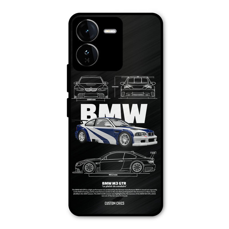 BMW GTR iQOO Z9 Mobile Back Cover - Car&Bike PrintShield Case
