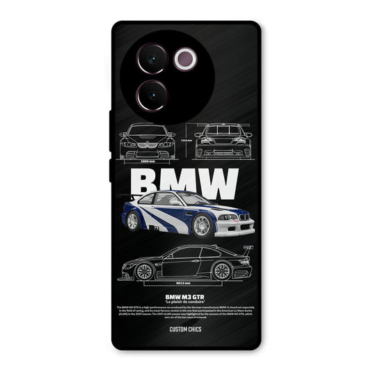 BMW GTR Vivo V30e Mobile Back Cover - Car&Bike PrintShield Case