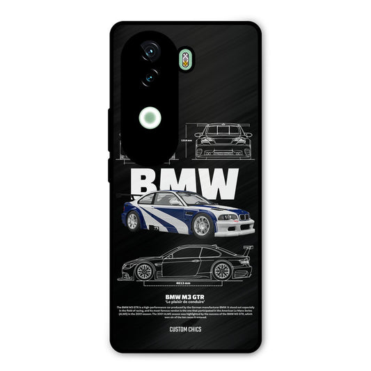 BMW GTR Vivo V40e Mobile Back Cover - Car&Bike PrintShield Case