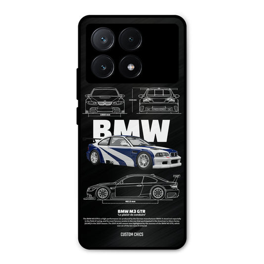 BMW GTR Poco X6 Pro Mobile Back Cover - Car&Bike PrintShield Case