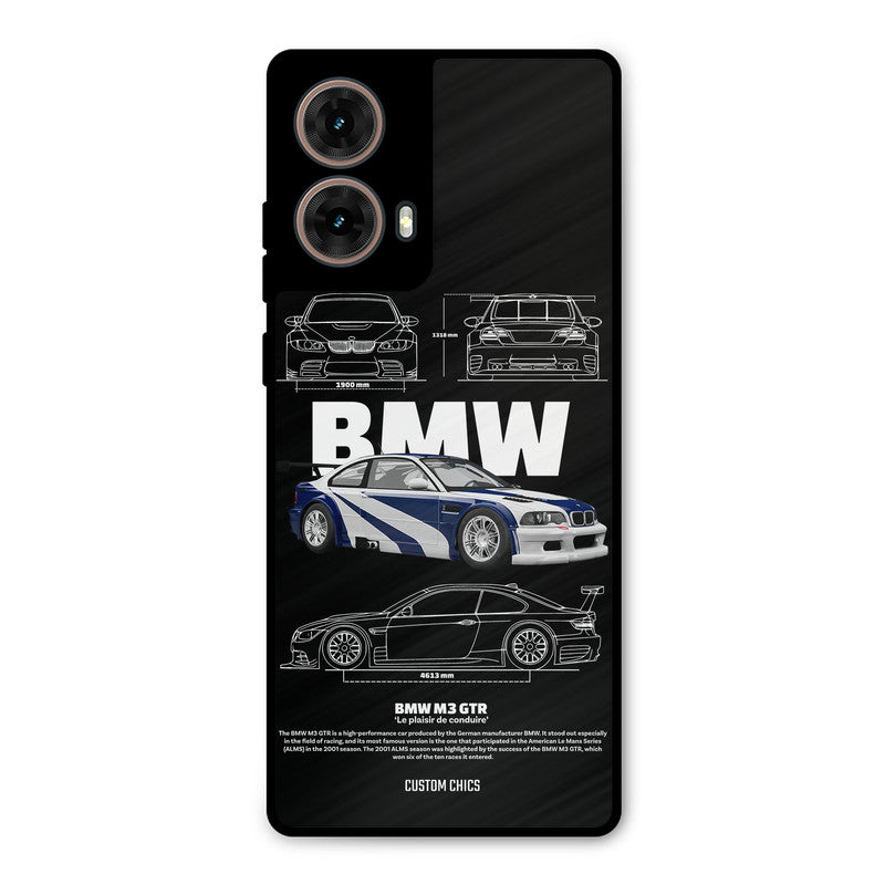 BMW GTR Moto G85 Mobile Back Cover - Car&Bike PrintShield Case