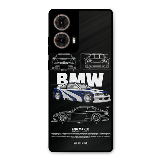 BMW GTR Moto G85 Mobile Back Cover - Car&Bike PrintShield Case