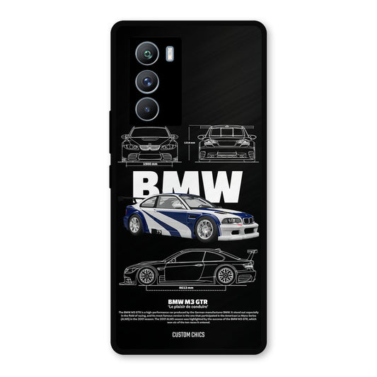BMW GTR iQOO 9SE Mobile Back Cover - Car&Bike PrintShield Case