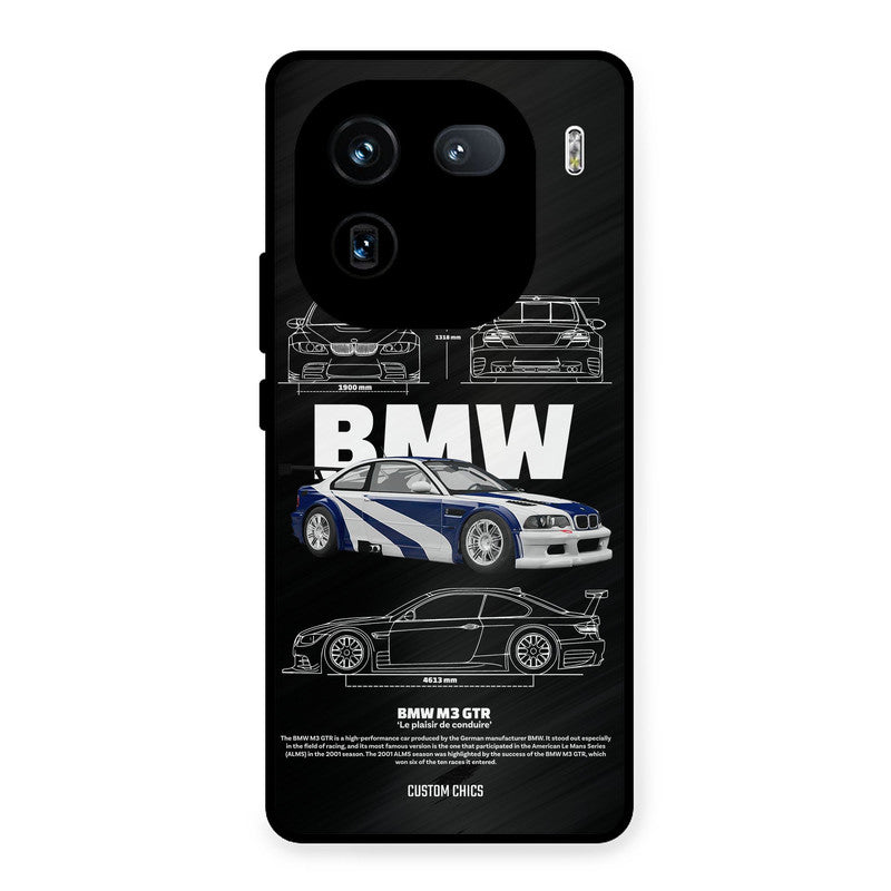 BMW GTR iQOO 12 Mobile Back Cover - Car&Bike PrintShield Case