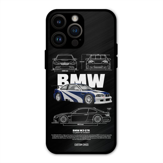 BMW GTR iPhone 14 Pro Max Mobile Back Cover - Car&Bike PrintShield Case
