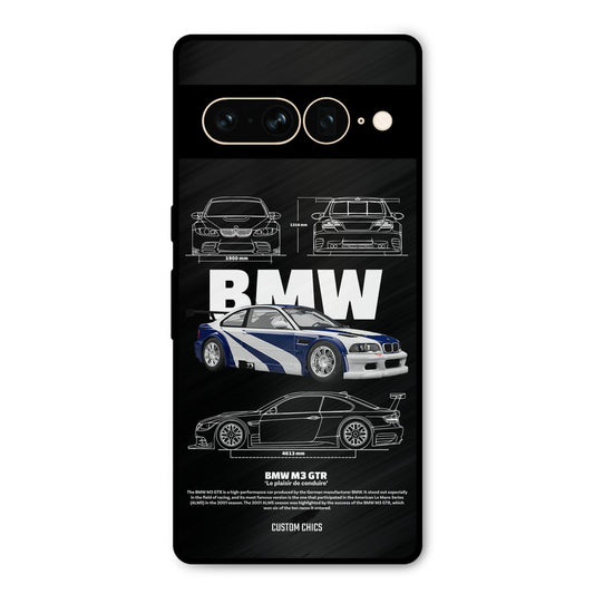 BMW GTR Google Pixel 7 Pro Mobile Back Cover - Car&Bike PrintShield Case