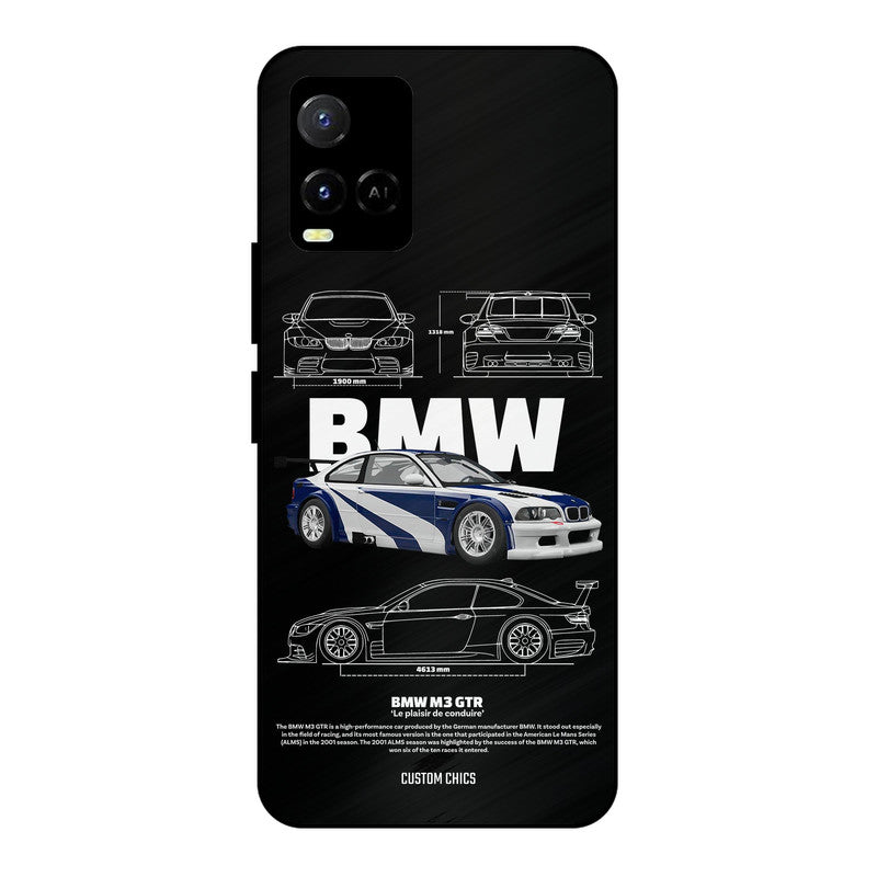 BMW GTR Vivo Y33s Mobile Back Cover - Car&Bike PrintShield Case
