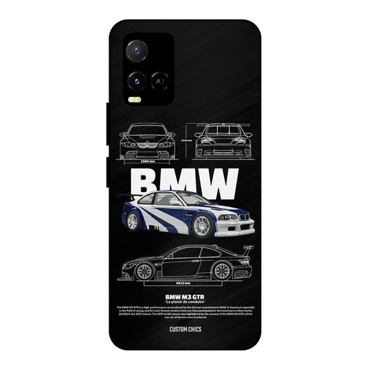 BMW GTR Vivo Y33s Mobile Back Cover - Car&Bike PrintShield Case