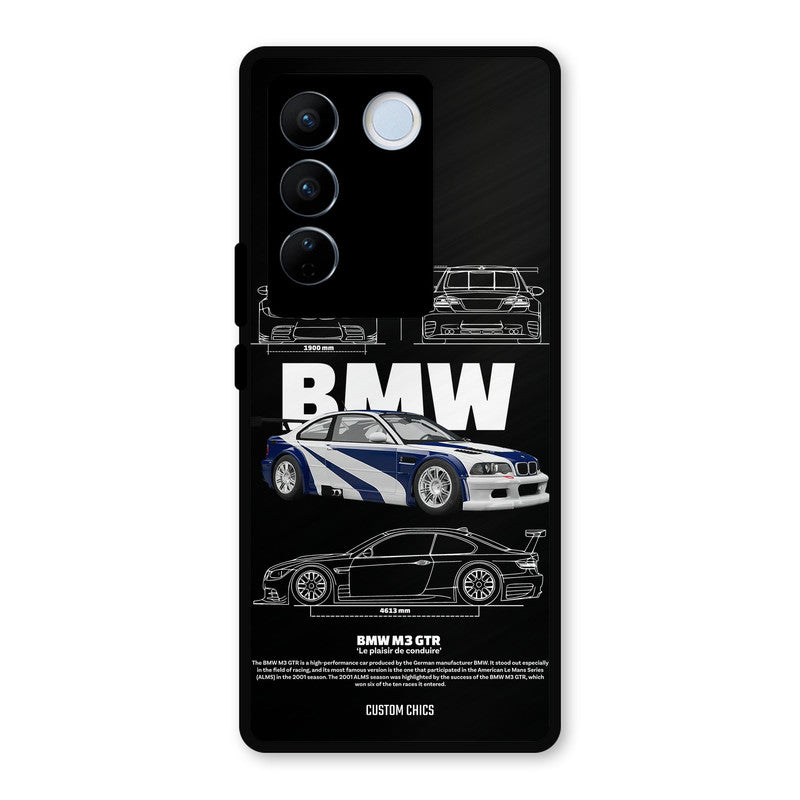 BMW GTR Vivo V27 Pro Mobile Back Cover - Car&Bike PrintShield Case