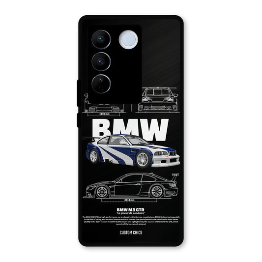 BMW GTR Vivo V27 Pro Mobile Back Cover - Car&Bike PrintShield Case