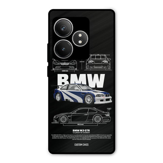 BMW GTR Realme GT 6T Mobile Back Cover - Car&Bike PrintShield Case