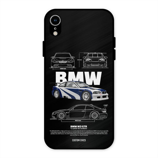 BMW GTR iPhone XR Mobile Back Cover - Car&Bike PrintShield Case