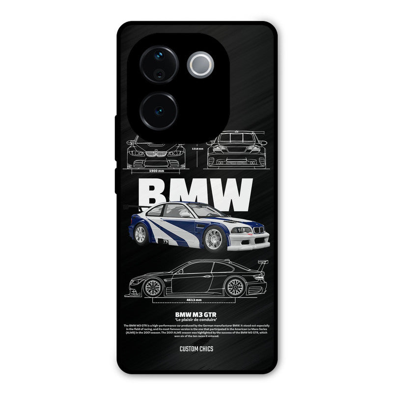 BMW GTR iQOO Z9s Pro Mobile Back Cover - Car&Bike PrintShield Case
