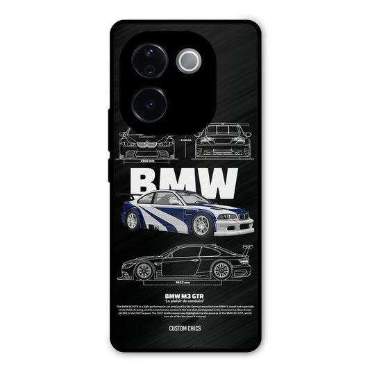 BMW GTR iQOO Z9s Pro Mobile Back Cover - Car&Bike PrintShield Case