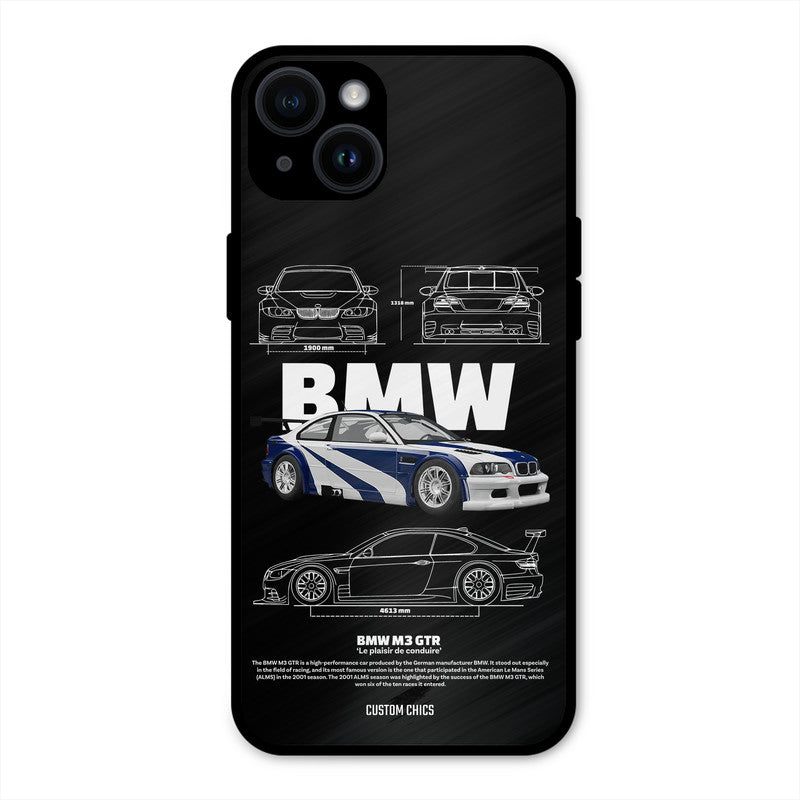 BMW GTR iPhone 14 Plus Mobile Back Cover - Car&Bike PrintShield Case