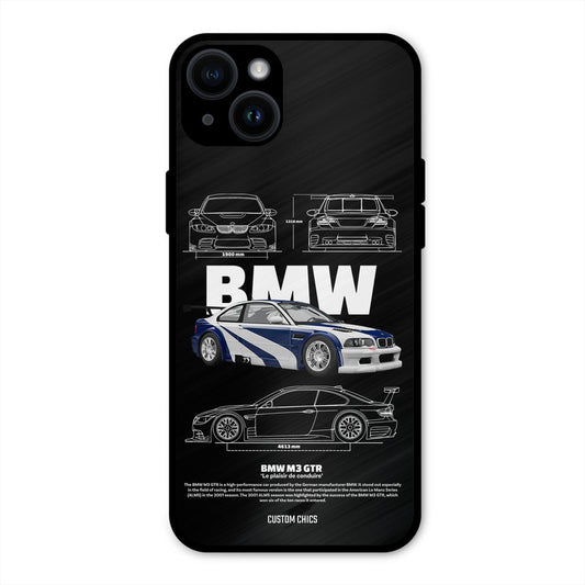 BMW GTR iPhone 14 Plus Mobile Back Cover - Car&Bike PrintShield Case