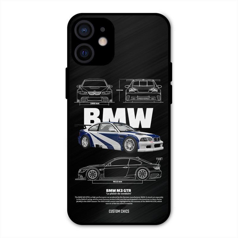 BMW GTR iPhone 12 Mini Mobile Back Cover - Car&Bike PrintShield Case
